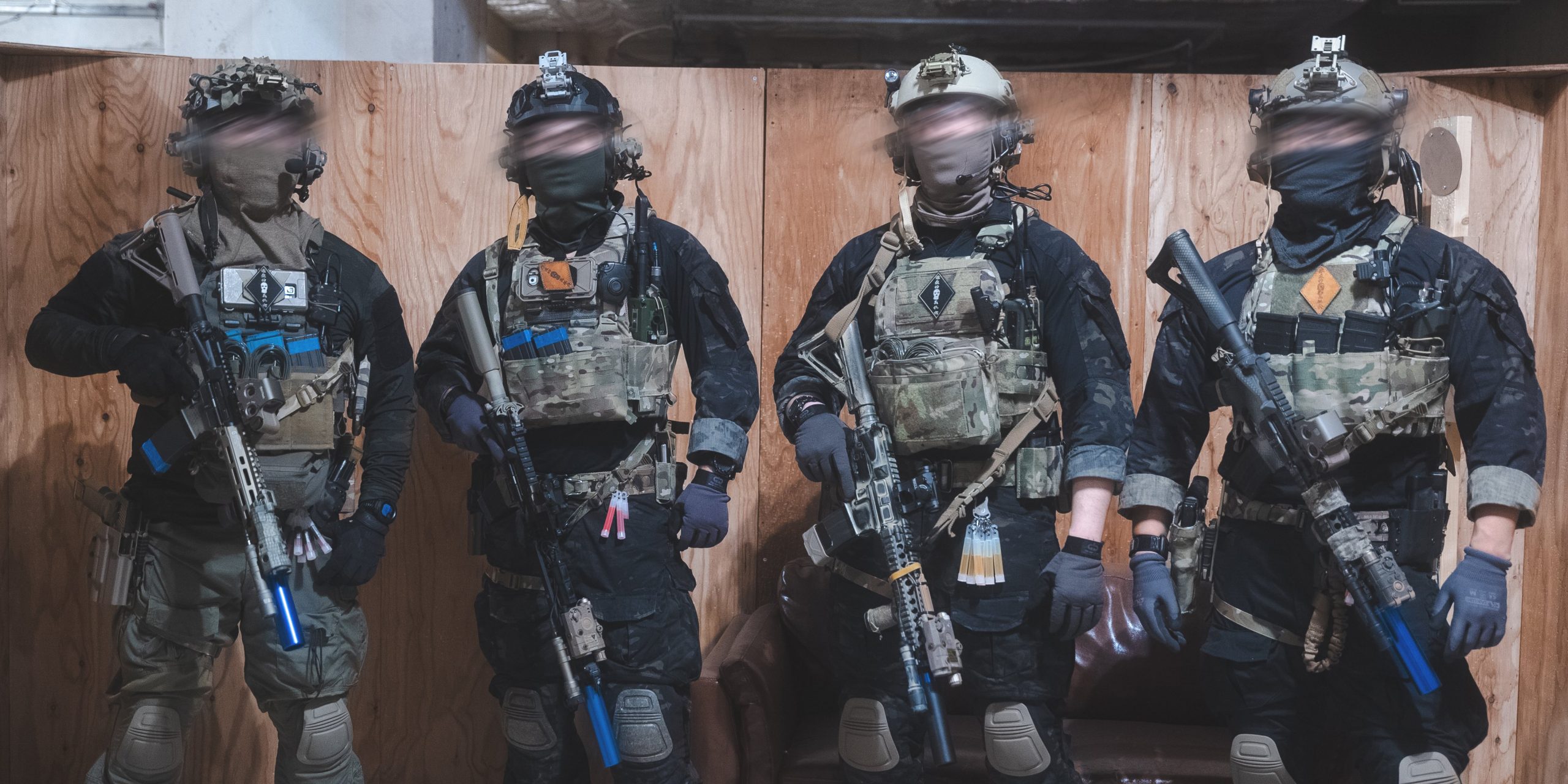 サバイバルゲーム用ブラック装備セット サバイバルゲーム用ブラック