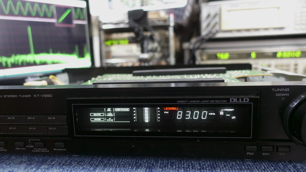 KENWOOD KT-V990 修理調整記録3: BLUESS Laboratory
