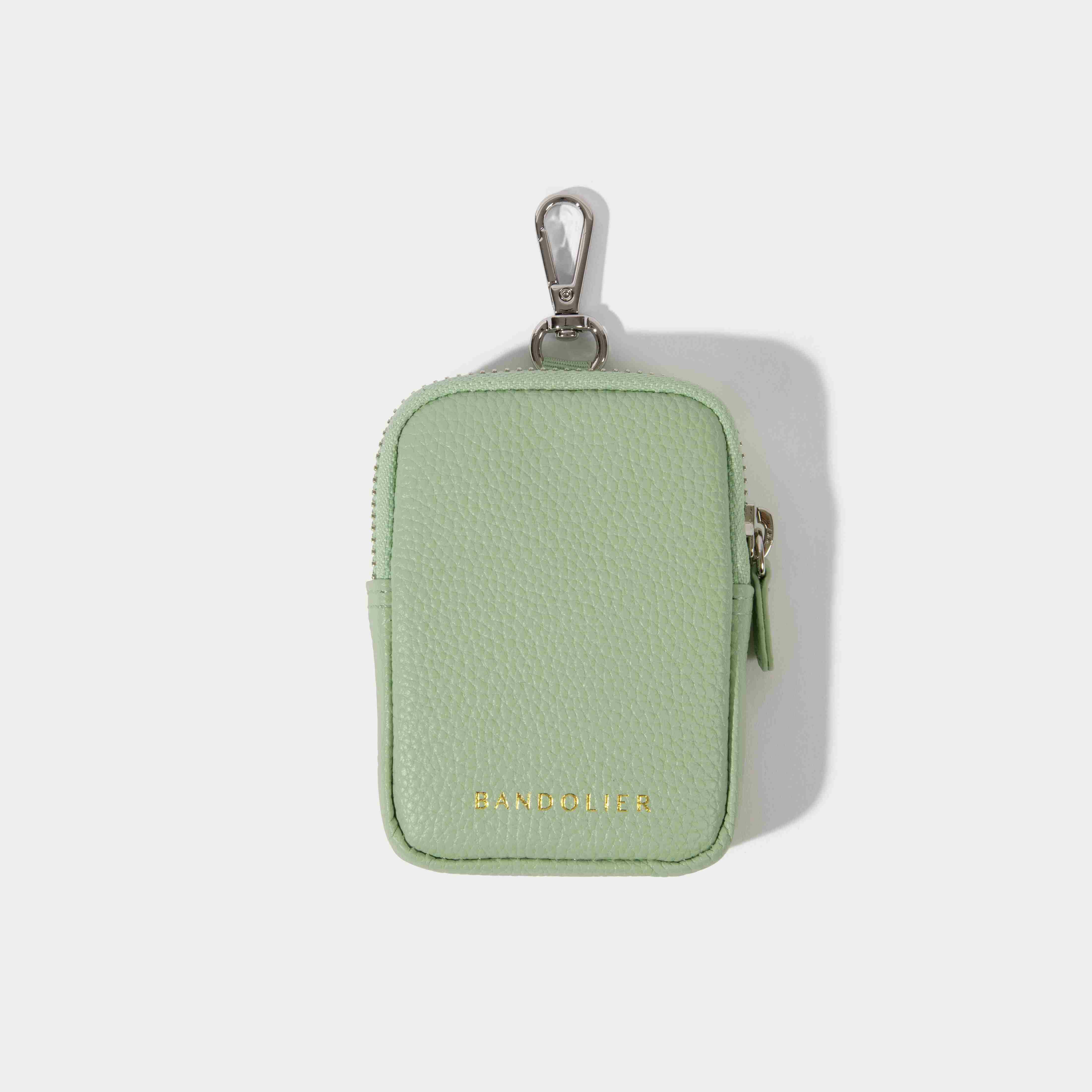 KEY ZIP POUCH PASTEL GREEN キー ジップ ポーチ パステルグリーン