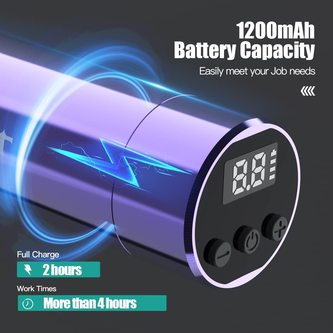 MAST Tour Y22 Wireless Tattoo machine Gradient Pink / 3.0mm stroke