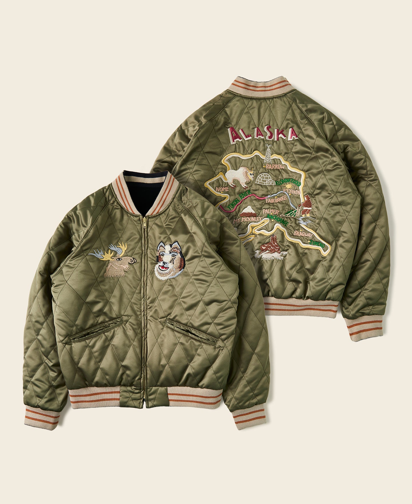 1950s Reversible Embroidery Souvenir Jacket - Alaska | Bronson Mfg