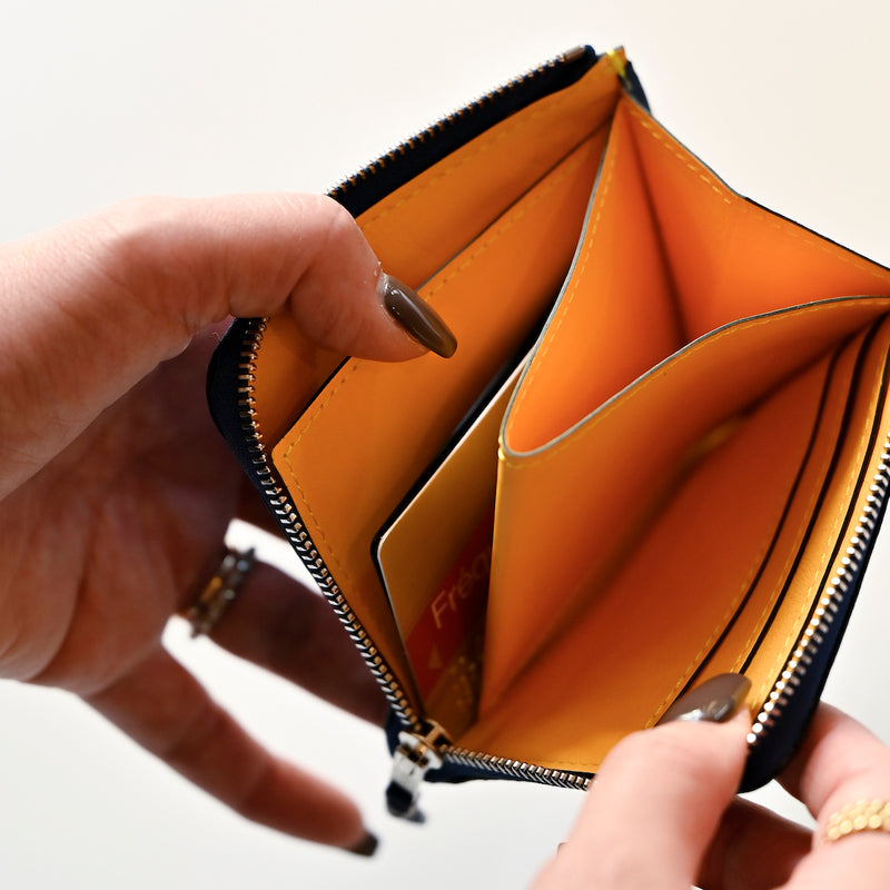 藍染め] ハーフLジップウォレット – BROOKLYN MUSEUM