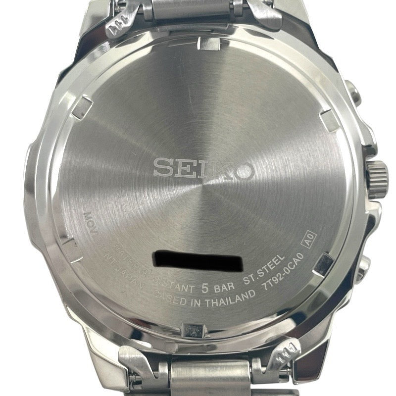 SEIKO】セイコー クロノグラフ 7T92-0CA0 腕時計 ステンレススチール