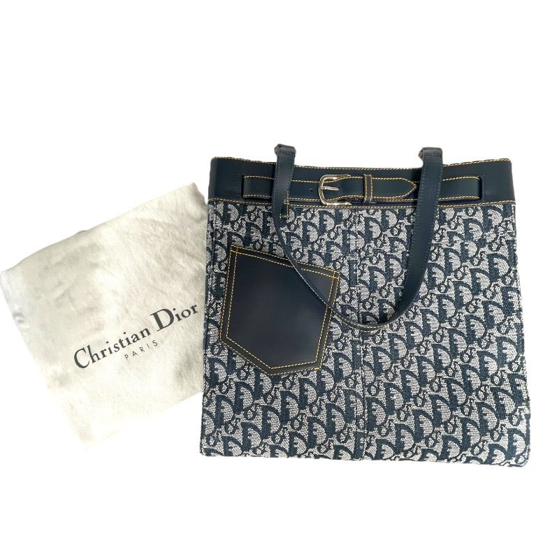 Christian Dior】クリスチャンディオール トロッター トートバッグ