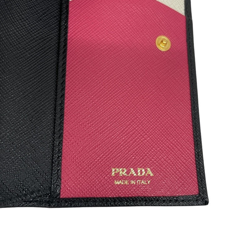 PRADA】プラダ サフィアーノ マルチカラー 黒 ブラック 現行モデル