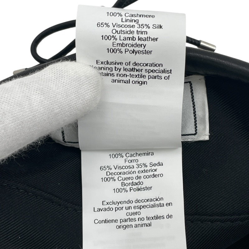 HERMES】エルメス ベレー帽 カシミヤ レディース グレー ハート