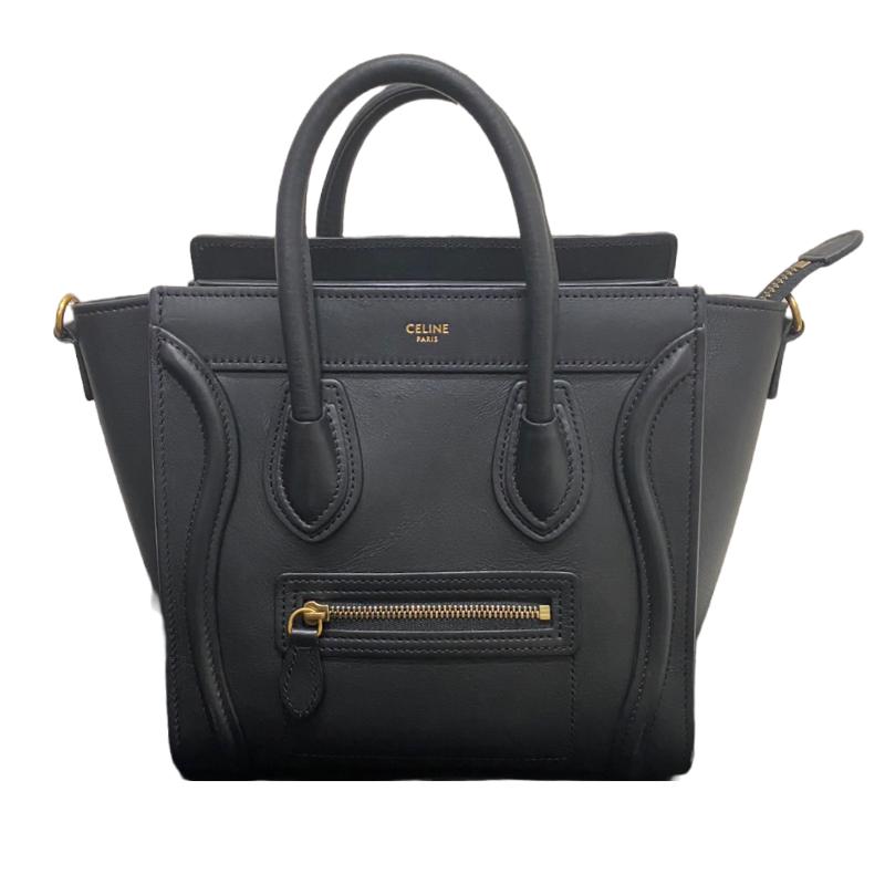 セリーヌ ラゲージ ナノ ブラック スムースレザー｜ブランド買取なら