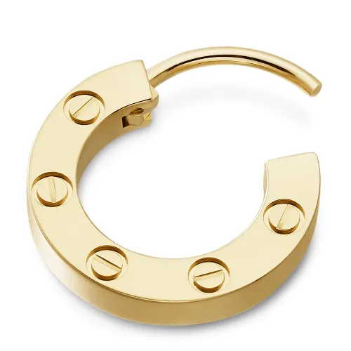 カルティエ ラブ フープピアス シングル YG｜ブランド買取なら