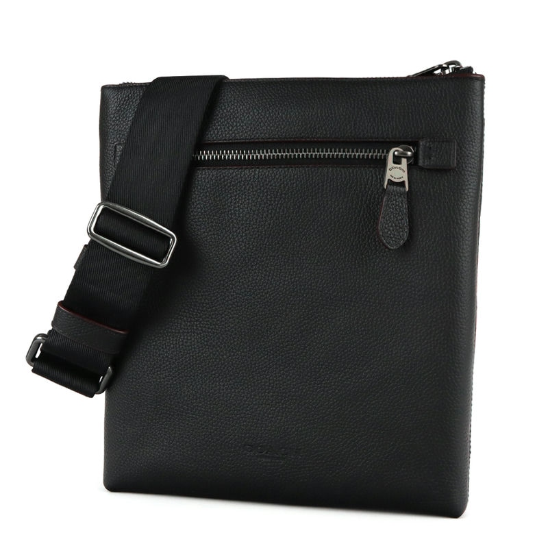 Brandol / COACH コーチ ショルダーバッグ レザー スクエア型 ブラック