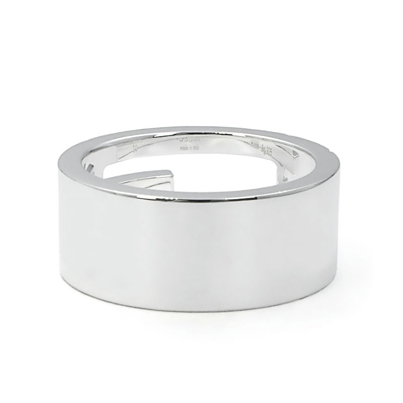 Brandol / GUCCI グッチ リング ブランデッド Gリング シルバー 19号