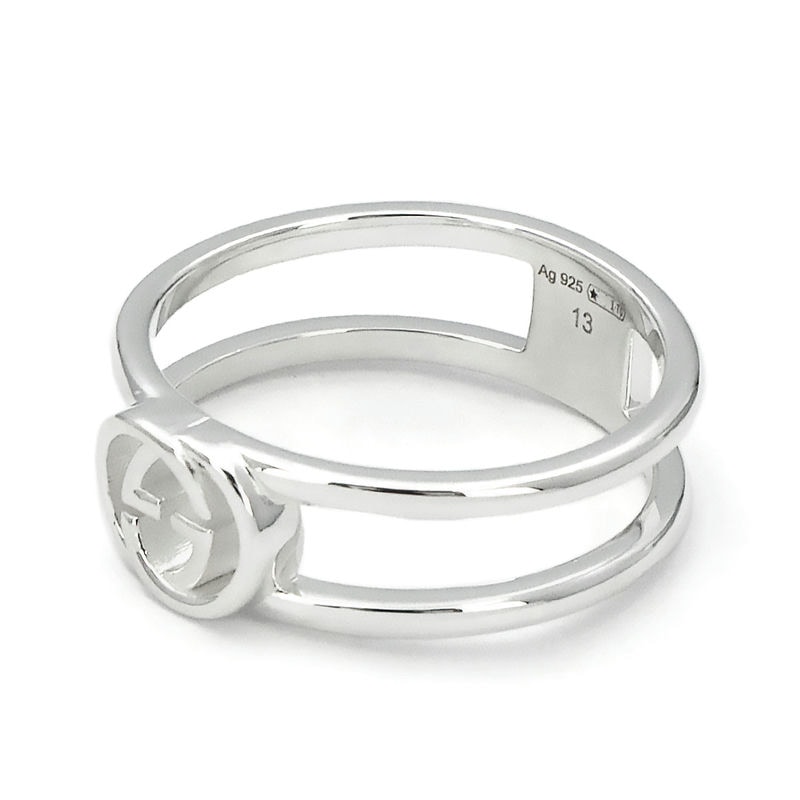 Brandol / GUCCI グッチ リング インターロッキングG シンオープン