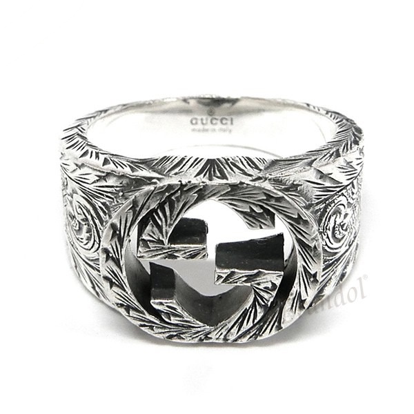 Brandol / GUCCI グッチ リング インターロッキング Gリング 14号