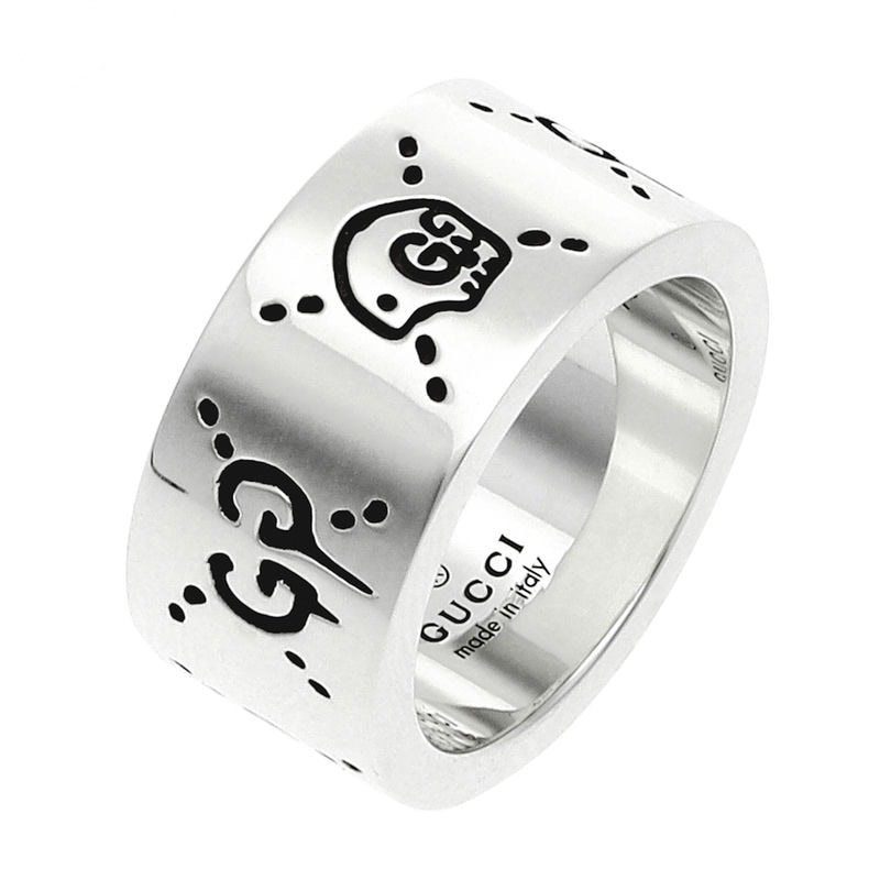 Brandol / GUCCI グッチ 指輪 グッチゴースト シルバーリング 7号