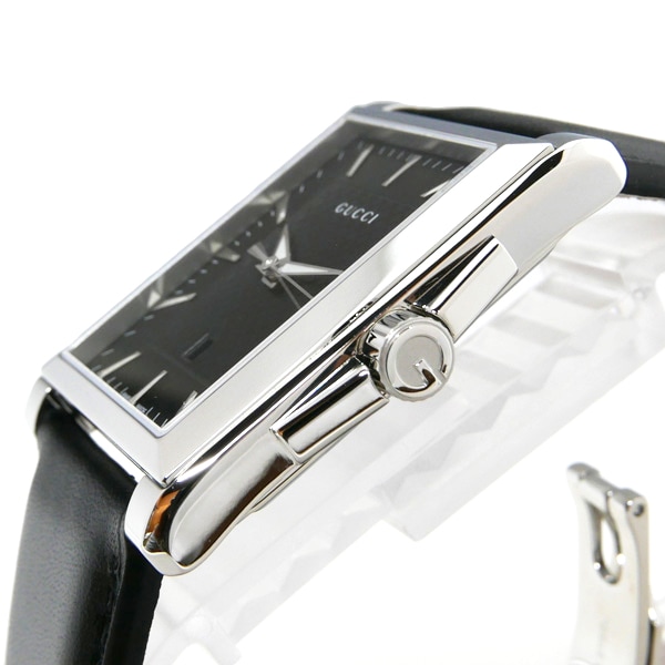 Brandol / GUCCI グッチ メンズ腕時計 Gタイムレス スクエア ブラック