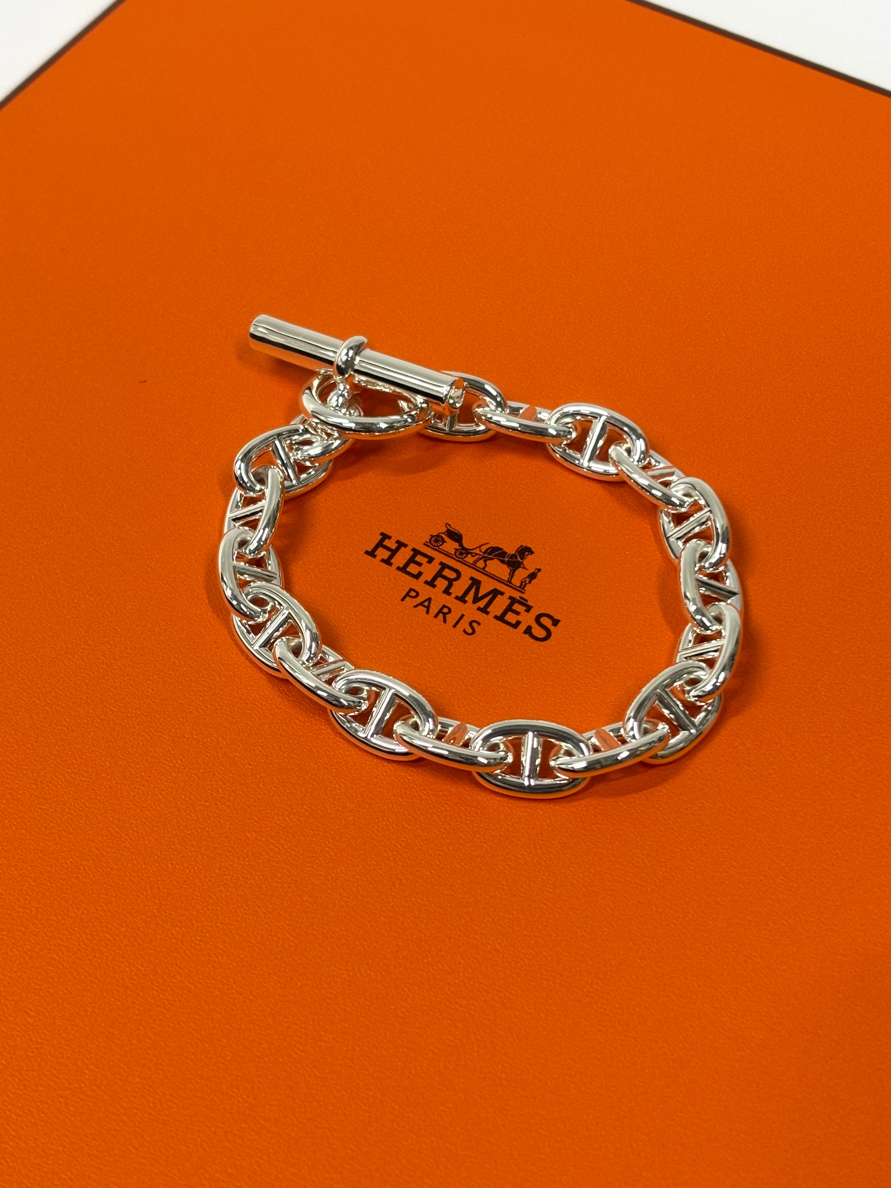 HERMES エルメス シェーヌダンクル ブレスレット MM17コマ – Brandar