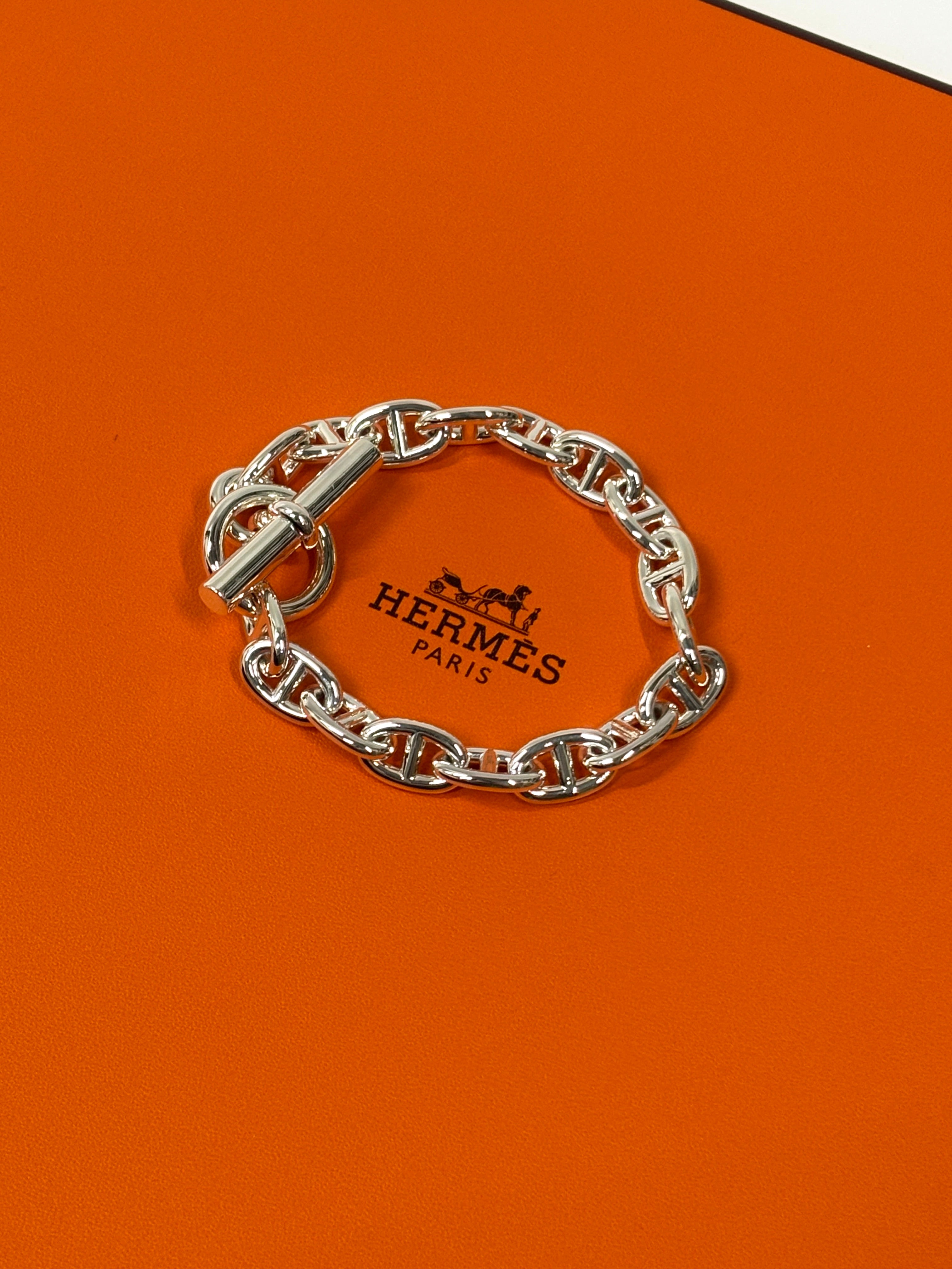 HERMES エルメス シェーヌダンクル ブレスレット MM17コマ – Brandar