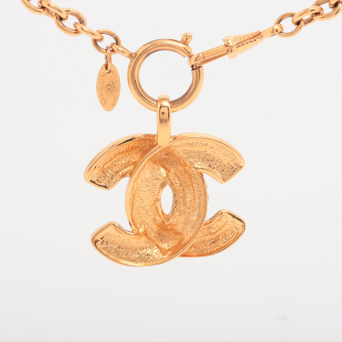 CHANEL シャネル ココマーク マトラッセ 3856 ネックレス GP ゴールド