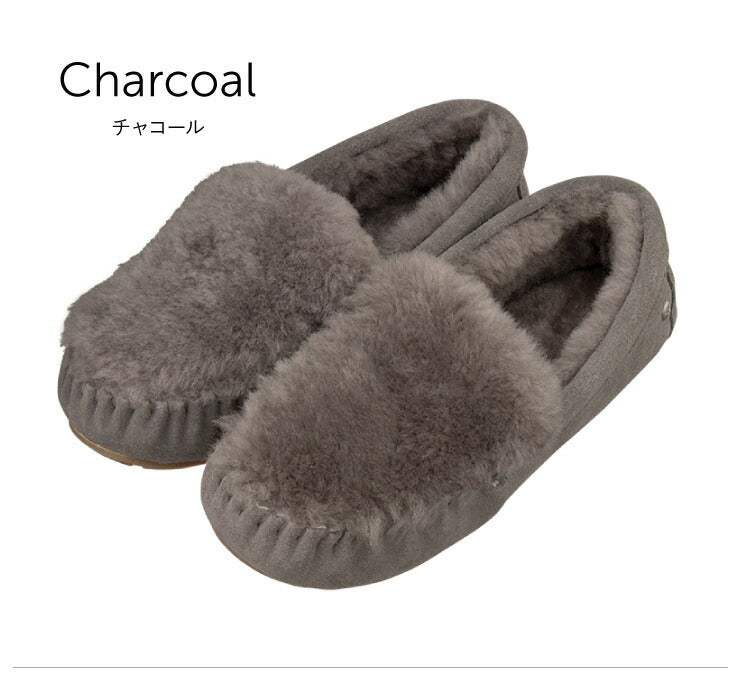 emu エミュ モカシン レディース シープスキン ケアンズリバースファー