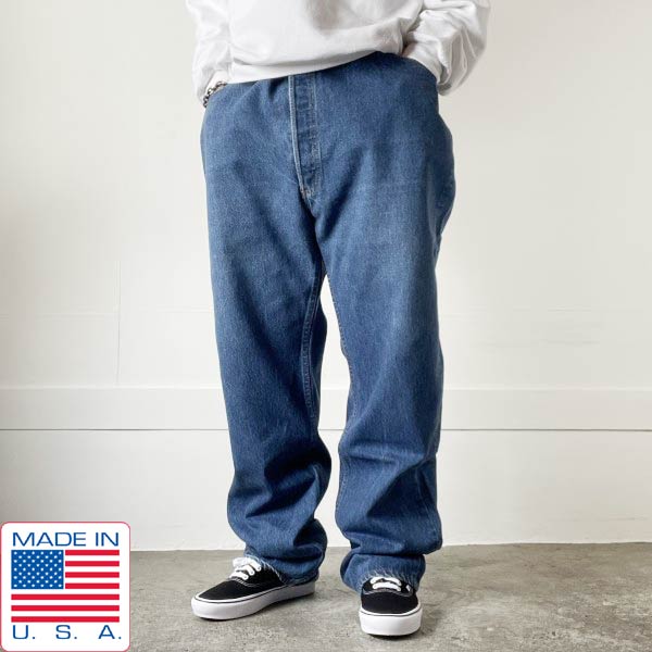 90s USA製 リーバイス501 ジーンズ 実寸W44 Levi's ジーパン 大きい