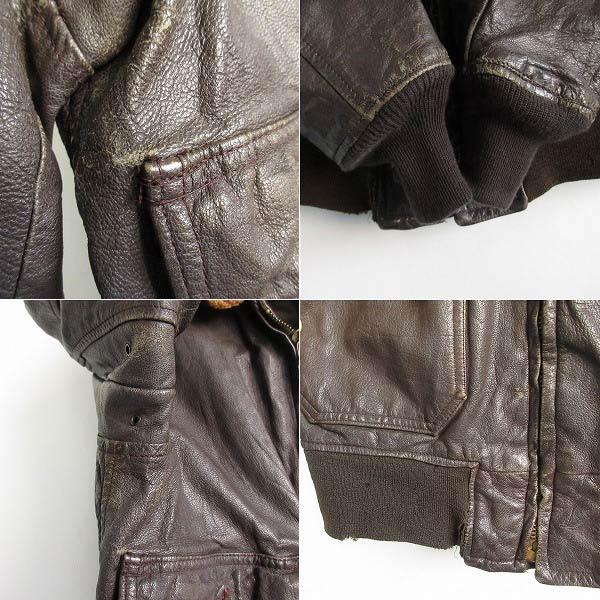 1968年製 実物 米軍 USN G-1 7823D フライトジャケット SIZE40 レザー