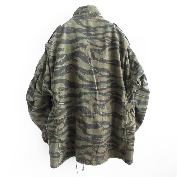 希少 80s 米軍 M-65 フィールドジャケット タイガーストライプ 迷彩 XL