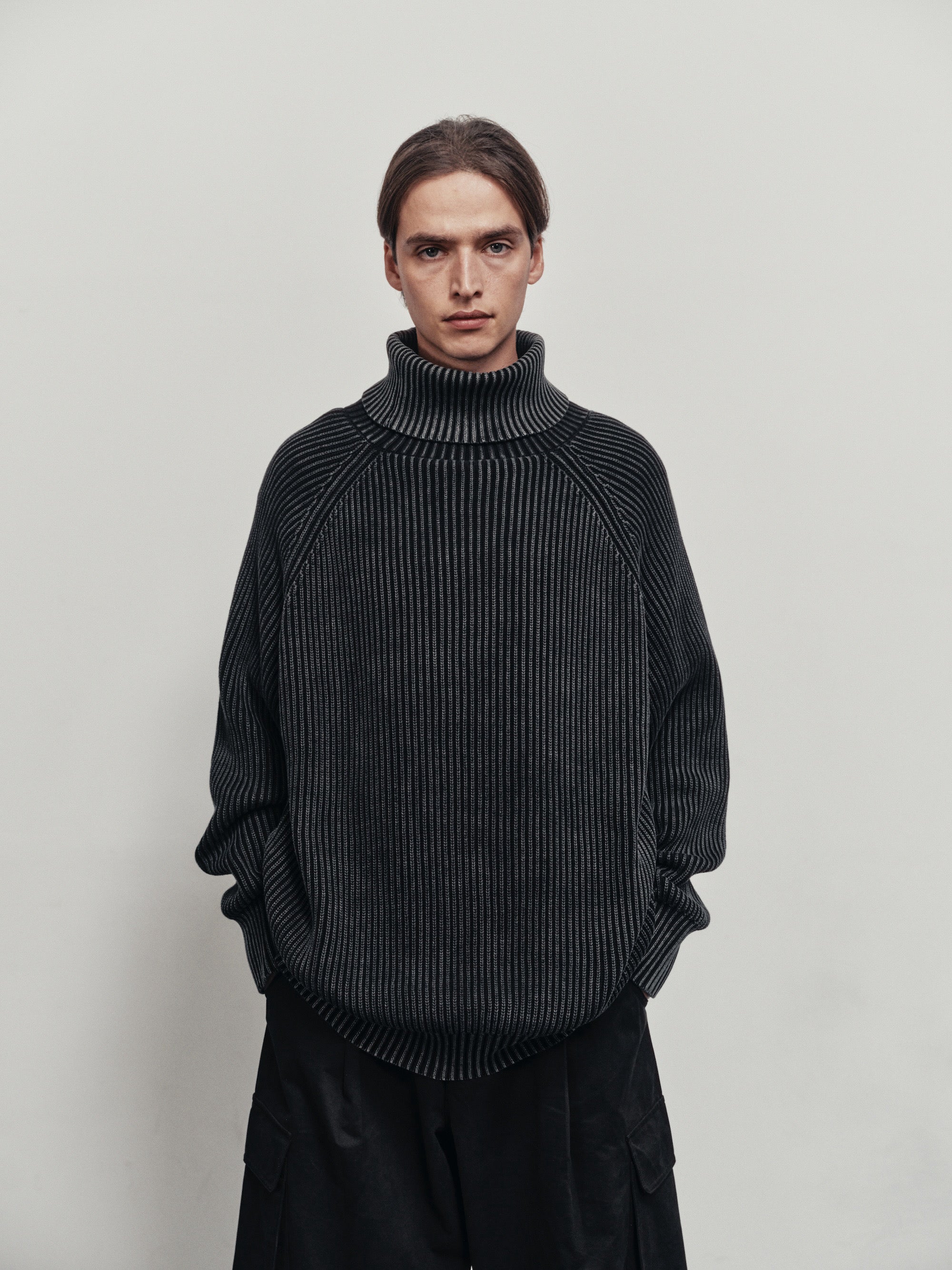 BTMK HIGH NECK KNIT washed HN99