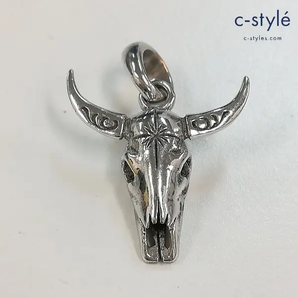 SAAD サード バッファロースカル ペンダントトップ小 シルバー 925 P