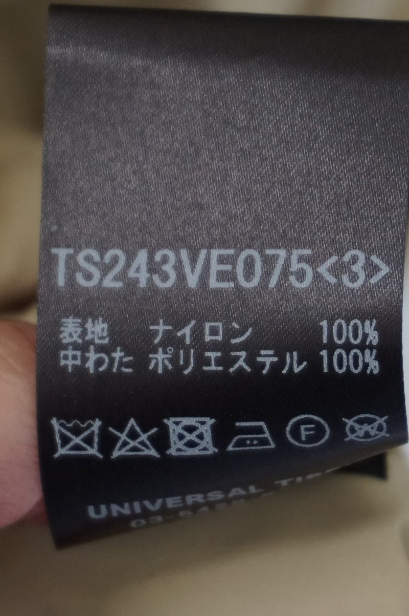 TISSU(ティシュ)ナイロンキルティング(発熱中綿)スタンドカラーロング