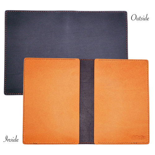 段差のない手帳カバー A5 一般手帳サイズ 7色 本革製 ヌメ革 手帳