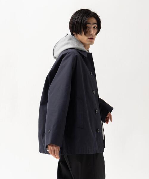 CITEN（シテン）の「＜CITEN＞バルカラー ハーフコート（ステンカラー