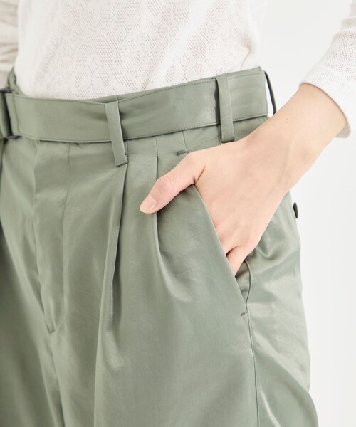 セール】【08sircus/08サーカス】Satin belted cargo pants（カーゴ