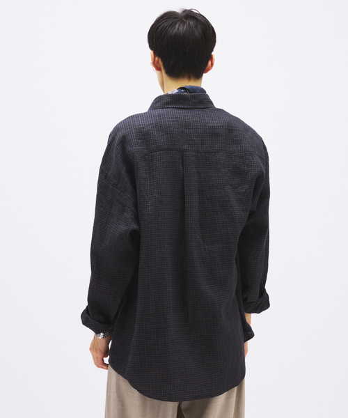 チェック ソフト リネン シャツ（シャツ/ブラウス）｜JOURNAL STANDARD