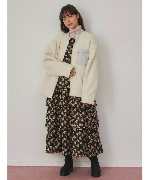 merry jenny（メリージェニー）の「floral dotティアードジャンスカ