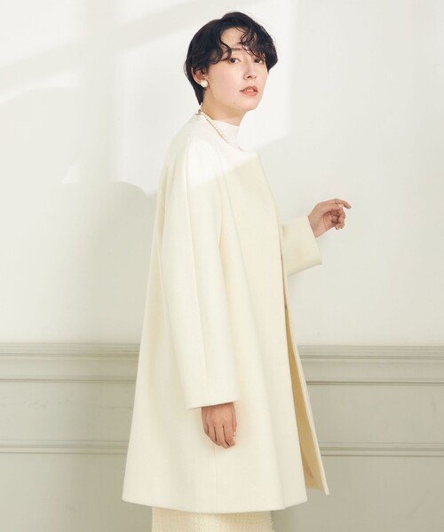 セール】KIWI LAMBノーカラーコート（ノーカラーコート）｜NOLLEY'S
