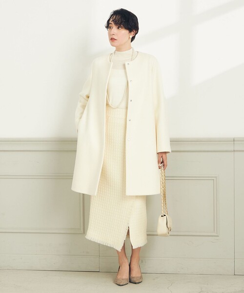 セール】KIWI LAMBノーカラーコート（ノーカラーコート）｜NOLLEY'S