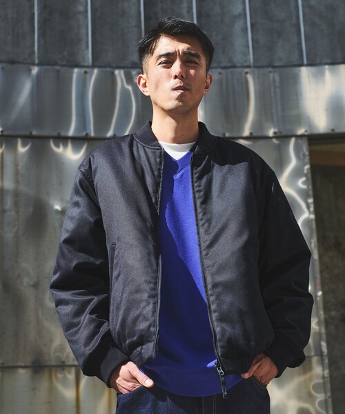 KAPITALボーンライニングリバーシブルジップアップブルゾン デニム