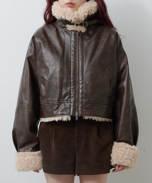 セール】【S.Mサイズ展開】ボアフライトジャケット（その他アウター