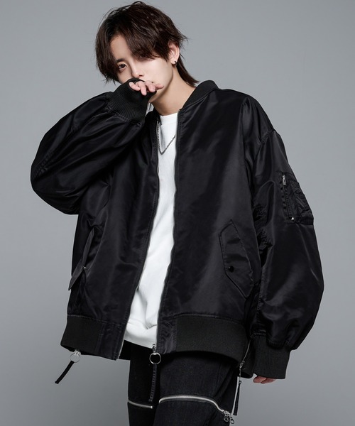 ADRER（アドラー）の「reversible military MA-1 blouson