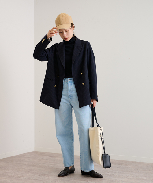 FRAMeWORK 2025フレームワーク ダブルジャケット 黒 テーラード