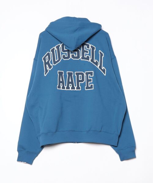 AAPE X RUSSELL ATHLETIC FW25 ZIP-UP HOODIE | AAPE.JP