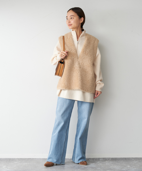 plage（プラージュ）の「《追加》【R'IAM】 フェイクムートン Vest