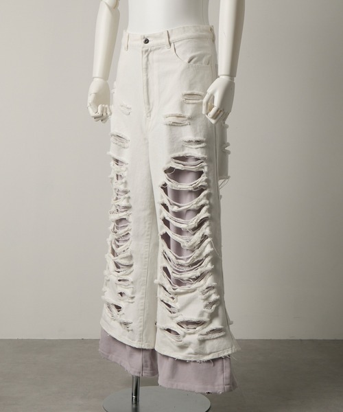 GRANCY（グランシー）の「【GRANCY】Sweat Docking Design Damage