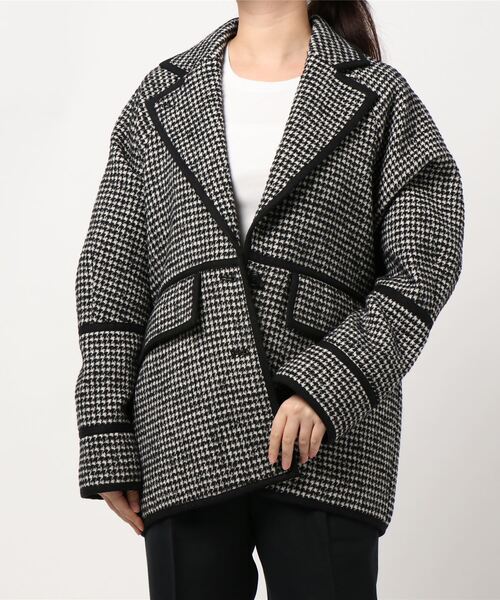 CLANE（クラネ）の「MIX HOUNDSTOOTH LINE JACKET（ブルゾン）」 - WEAR