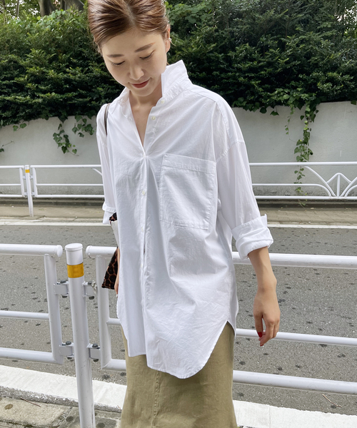 Spick & Span（スピックアンドスパン）の「50コットンオーバーシャツ