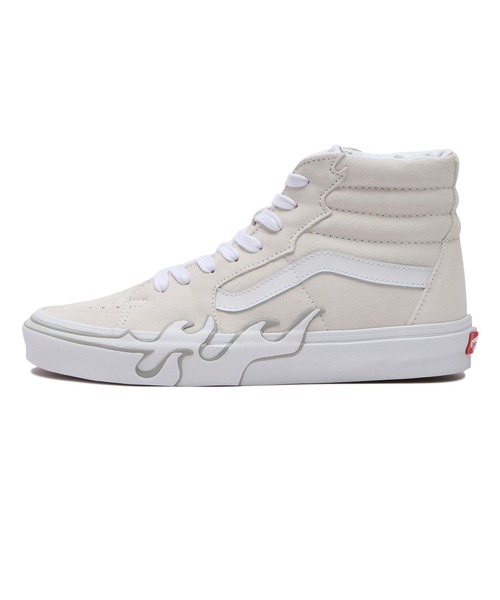 VANS ヴァンズ SK8-HI FLAME スケートハイ VN0005UJWWW SUEDE WHT/WHT