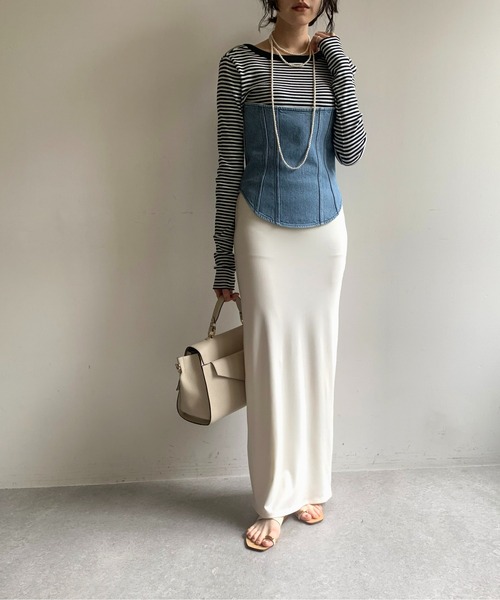 Vバックシャンテレコカットソー（Tシャツ/カットソー）｜Whim Gazette