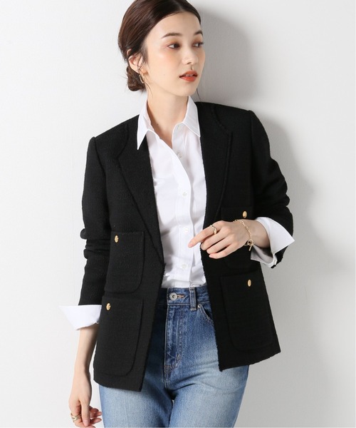 plage（プラージュ）の「【GIRL】ツィードノーカラージャケット