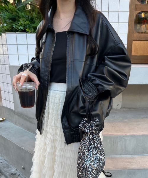 nemne store（ネンネストア）の「【低身長サイズあり】フェイクレザー