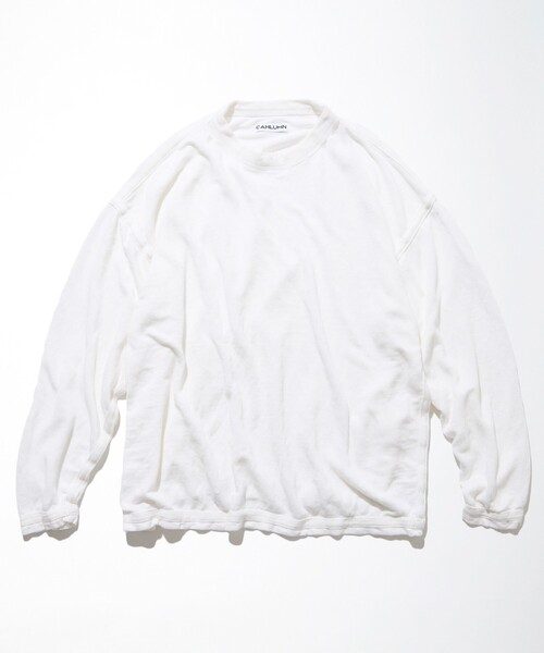 CAHLUMN/カウラム French Linen Reversible Long Sleeve T-Shirt