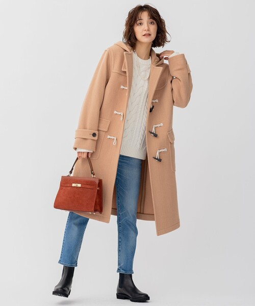 セール】ヘリンボーン ダッフルコート（ダッフルコート）｜23区 S